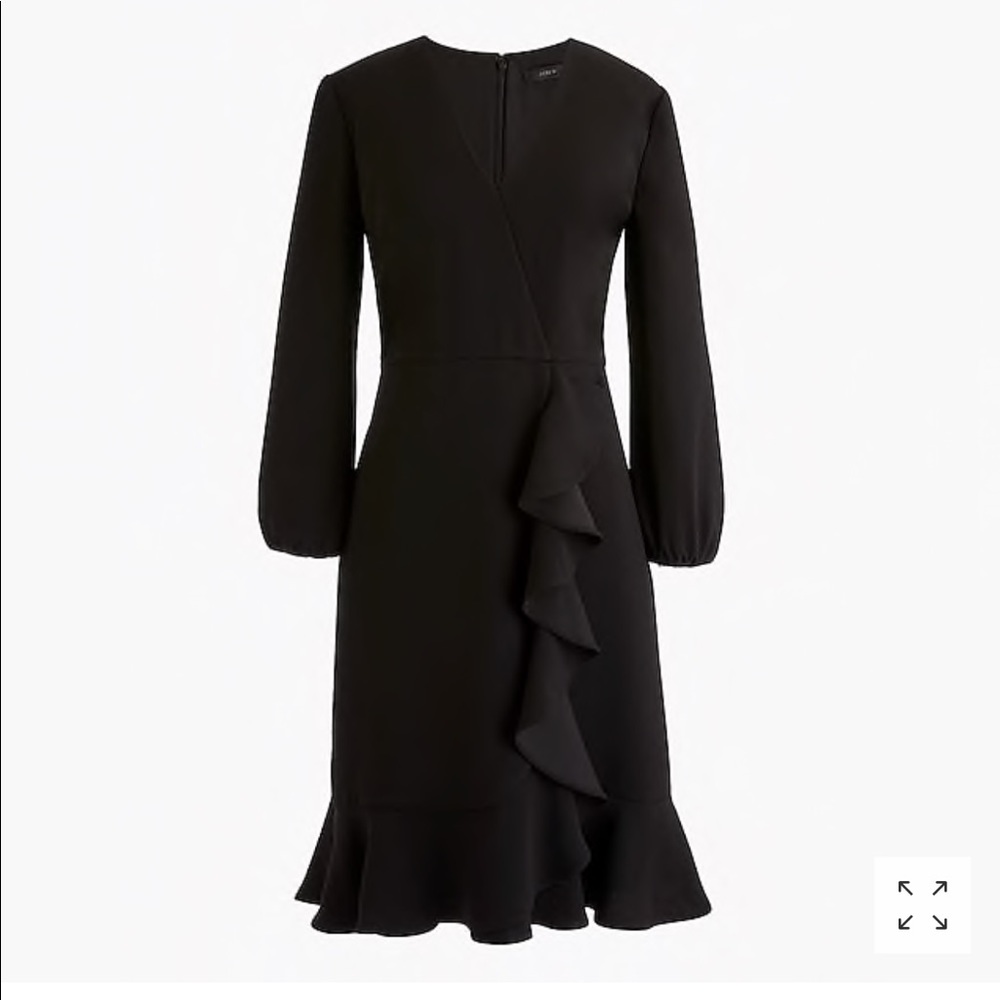 J.Crew Drapey Black Dress